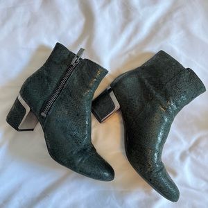 DKNY Snakeskin Ankle Boots